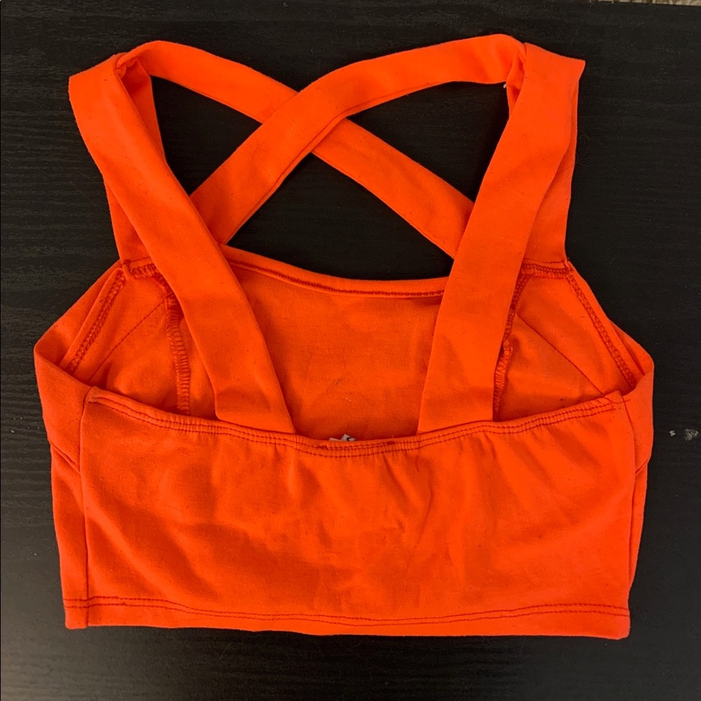 Orange criss cross crop top - Picture 2 of 2